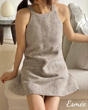 Load image into Gallery viewer, Beige-One-Pieces-with-Stripe-Design-model-shots-4