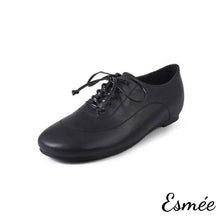 將圖片載入圖庫檢視器 Black-Leather-Oxford-Shoes-with-2.5-cm-Invisible-Increased-Height-product-shots-white-background