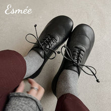 將圖片載入圖庫檢視器 Black-Leather-Oxford-Shoes-with-2.5-cm-Invisible-Increased-Height-product-shots