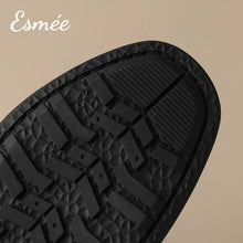 將圖片載入圖庫檢視器 Black-Leather-Suede-Long-Boots-with-Over-Knee-Design-product-shots-detail