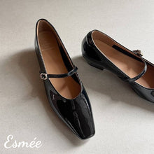 將圖片載入圖庫檢視器 Black-Patent-Leather-Low-Heel-Mary-Jane-product-shots