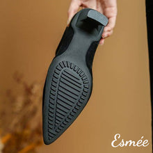 Load image into Gallery viewer, Black-Suede-High-Heel-Boots-product-shots-detail