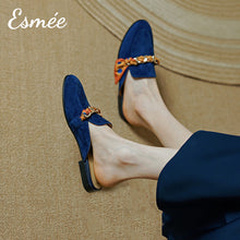 Load image into Gallery viewer, Leather Mules with Special Design