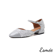 將圖片載入圖庫檢視器 Grey-Fabrics-Sandals-with-Ankle-Straps-product-shots-white-background