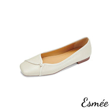 將圖片載入圖庫檢視器 Ivory-Extra-Soft-Leather-Ballerina-with-Pearl-Design-product-shots-white-background