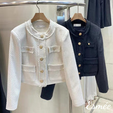 將圖片載入圖庫檢視器 Ivory-Tweed-Fabrics-Jackets-with-Golden-Coin-Design-product-shots