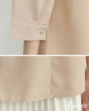 將圖片載入圖庫檢視器 Korean-Chiffon-Long-Sleeves-Blouse-with-Kink-Design-product-shots-1