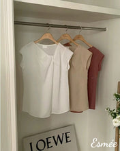 將圖片載入圖庫檢視器 Korean-Chiffon-Blouse-with-Kink-Design-product-shots