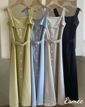 將圖片載入圖庫檢視器 Korean-Cotton-Midi-Dress-with-Belt-and-Layered-Detail-product-shots