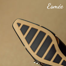 將圖片載入圖庫檢視器 Leather-Roman-Mules-with-Diamond-Buckle-product-shots-detail