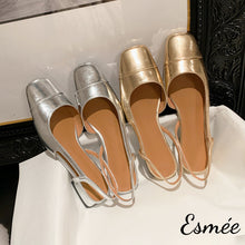 將圖片載入圖庫檢視器 Leather-Slingback-with-Sqaure-Toe-Design-product-shots