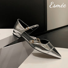 將圖片載入圖庫檢視器 Silver-Leather-Sandals-with-Chain-Straps-product-shots