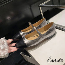 將圖片載入圖庫檢視器 Silver-Shiny-Leather-Maryjane-product-shots