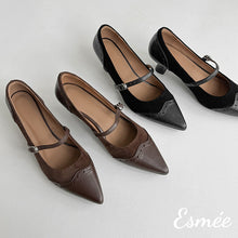 Load image into Gallery viewer, Suede-High-Heel-Maryjane-with-Brogue-Design-product-shots