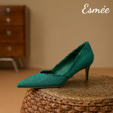 將圖片載入圖庫檢視器 Green-Farbics-High-Heels-product-shots