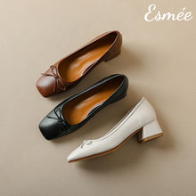 將圖片載入圖庫檢視器 Leather-High-Heels-with-Bow-Knot-product-shots