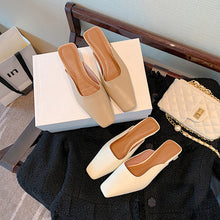 Load image into Gallery viewer, Leather-Low-Heel-Mules-product-shots