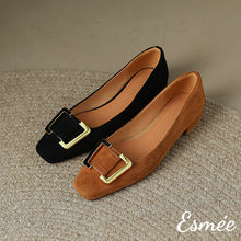 將圖片載入圖庫檢視器 Suede-Flats-with-Metal-Buckle-product-shots