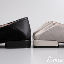 Load image into Gallery viewer, Suede-Loafers-with-Thick-Leather-Straps-product-shots-detail