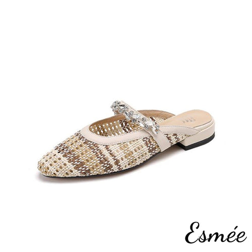 Beige-Leather-Mules-with-Diamond-Straps-and-Knitting-Design-product-shots-white-background