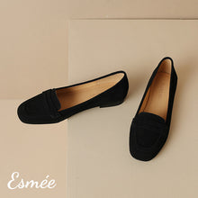 Load image into Gallery viewer, Black-Extra-Soft-Suede-Loafers-product-shots
