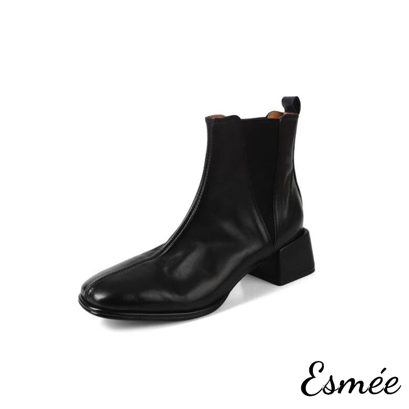 Black-Leather-Chelsea-Boots-with-V-Shaped-Ribbon-and-Squared-Toe-Design-product-shots-white-background