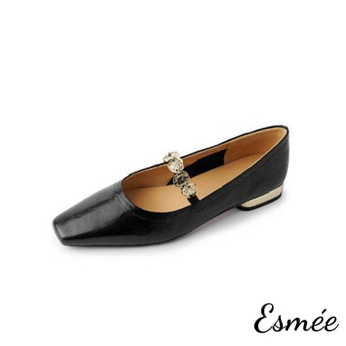 Black-Leather-Maryjanes-with-Golden-Coin-Design-product-shots-white-background