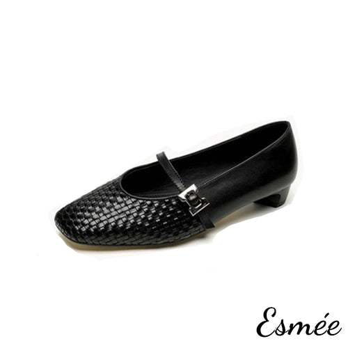 Black-Leather-Maryjanes-with-Woven-Design-product-shots-white-background