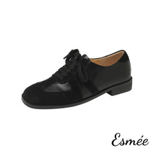 Load image into Gallery viewer, Black-Leather-Oxford-Shoes-with-Smart-Casual-Deisgn-product-shots-white-background
