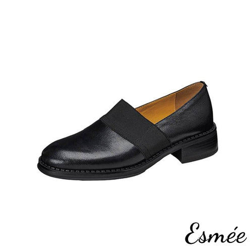 Black-Leather-Rounded-Loafers-with-Thick-Straps-design-product-shots-white-background