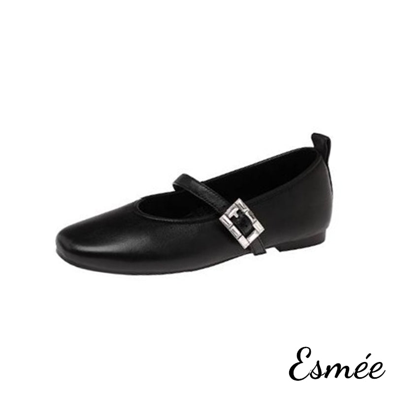 Black-Leather-Rounded-Toe-Maryjanes-with-Rhinestone-Buckle-Design-product-shots-white-background