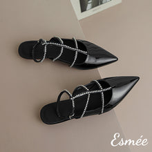 將圖片載入圖庫檢視器 Black-Patent-Leather-Sandals-with-Diamond-Caged-Straps-product-shots
