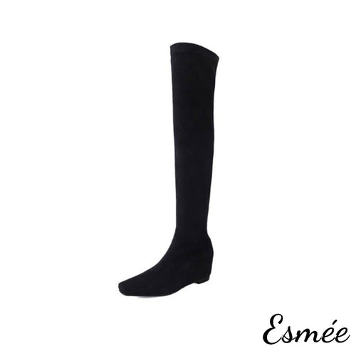 Black-Suede-Over-Knee-Long-Boots-with-Invisible-Increased-Height-Design-product-shots-white-background