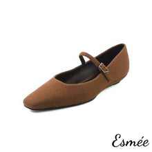 將圖片載入圖庫檢視器 Brown-Fabrics-Maryjanes-product-shots-white-background
