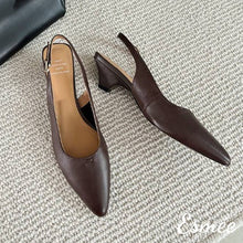 將圖片載入圖庫檢視器 Brown-Leather-High-Heel-Slingback-product-shots
