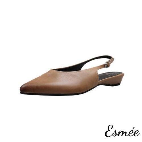 Caramel-Leather-Slingback-with-pointed-Toe-Design-product-shots-white-background