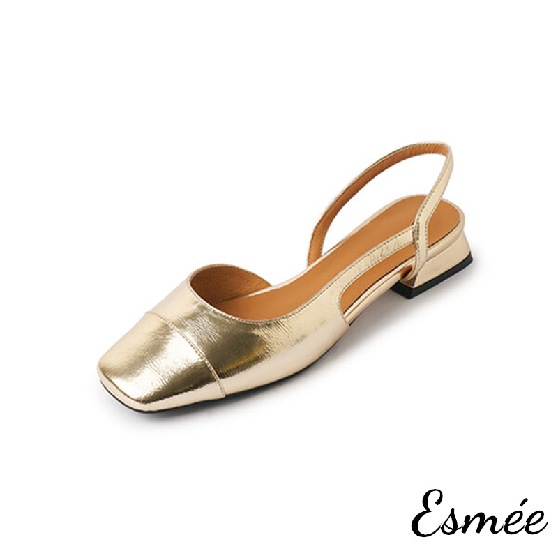 Gold-Leather-Slingback-with-Sqaure-Toe-Design-product-shots-white-background