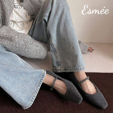 將圖片載入圖庫檢視器 Grey-Fabrics-Maryjanes-model-shots
