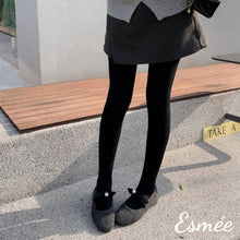 Load image into Gallery viewer, Grey-Fabrics-Maryjanes-with-Bow-Knot-and-Pearl-Design-model-shots
