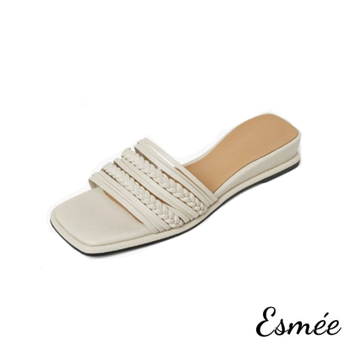 Ivory-Leather-Flat-Sandals-with-Woven-Straps-product-shots-white-background
