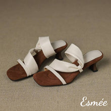 將圖片載入圖庫檢視器 Ivory-Leather-High-Heel-Mules-with-Thick-Straps-_-Cushioned-Insole-Design-product-shots

