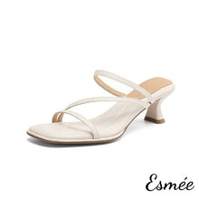 將圖片載入圖庫檢視器 Ivory-Leather-High-Heel-Sandals-with-Cushioned-Insole-Design-product-shots-white-background
