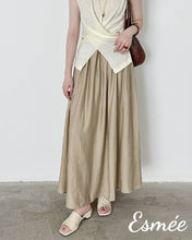 將圖片載入圖庫檢視器 Ivory-Leather-High-Heel_Mules-with-Squared-Toe-Design-model-shots1
