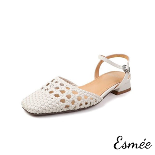 Ivory-Leather-Sandals-with-Ankle-Straps-and-Woven-Design-product-shots-white-background