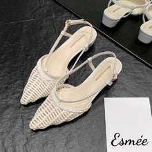 將圖片載入圖庫檢視器 Ivory-Leather-Slingback-with-Rattan-Design-product-shots
