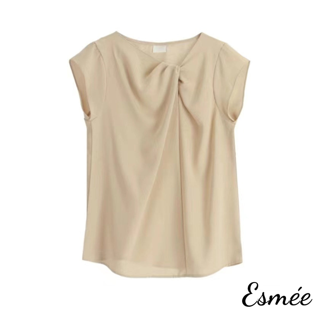 Khaki-Korean-Chiffon-Blouse-with-Kink-Design-product-shots