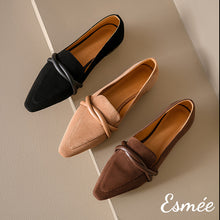 將圖片載入圖庫檢視器 Suede-Loafers-with-Leather-Straps-Design-product-shots
