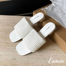 將圖片載入圖庫檢視器 White-Fabrics-Sandals-with-Mini-Pearl-Design-product-shots
