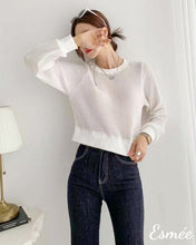 Load image into Gallery viewer, Korean Cotton Knit Sweater
