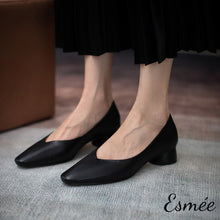 將圖片載入圖庫檢視器 Dress Shoes with 3.5 cm Block Heels
